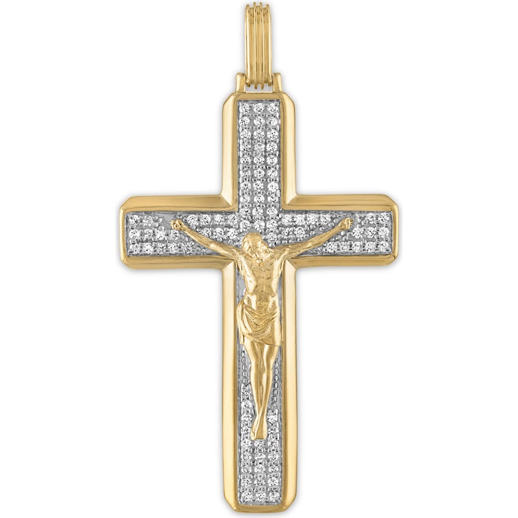 Shop Esquire Cubic Zirconia Cross Pendant