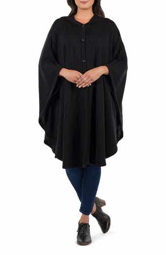 Patricia Nash Hooded Button Front Cape