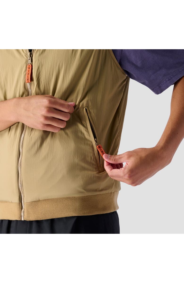 Stoic Reversible Polar Fleece Vest - Men's, Alternate, color, Green Bee/Kelp