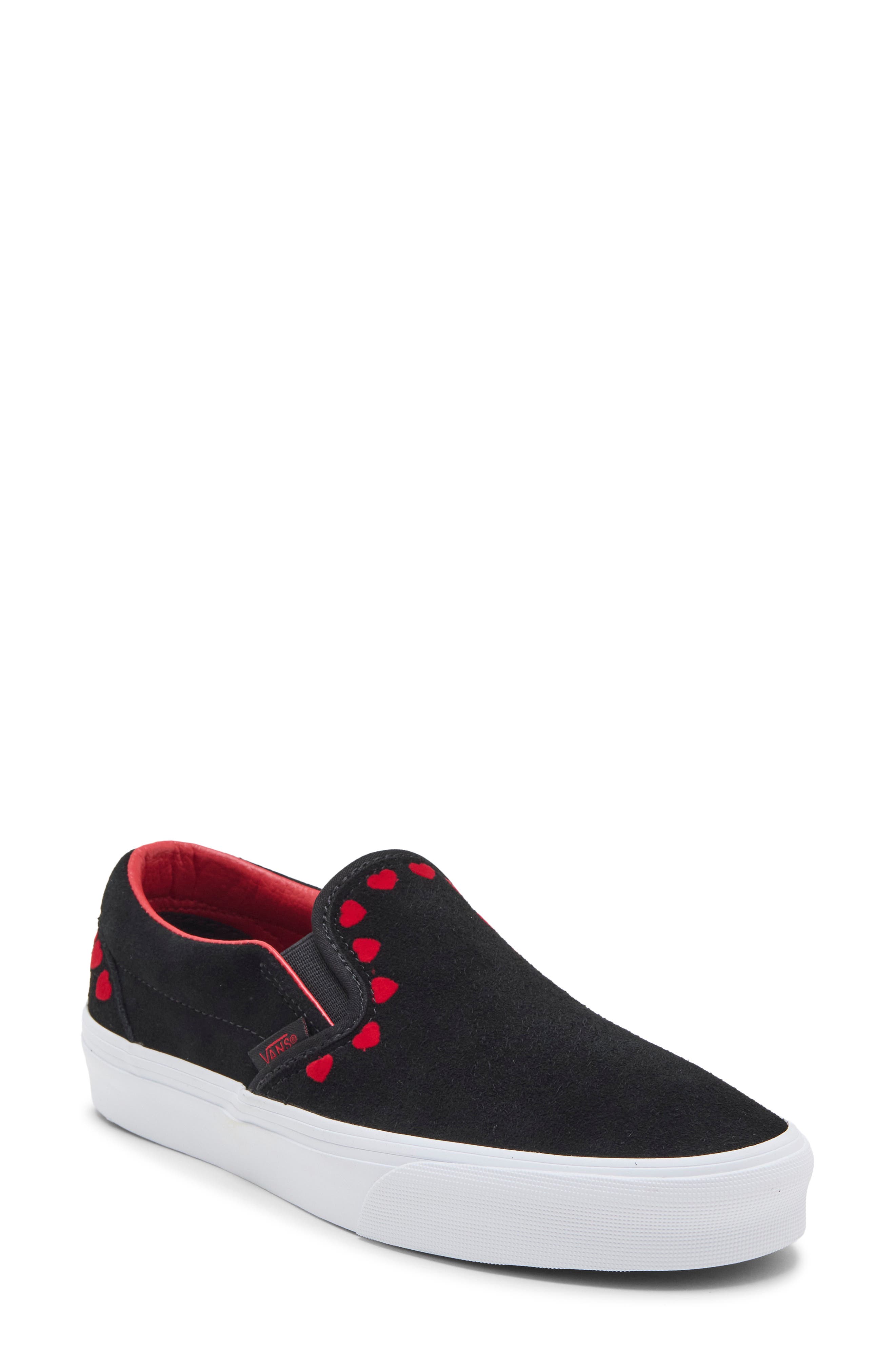 Classic Hearts Leather Slip-On Sneaker