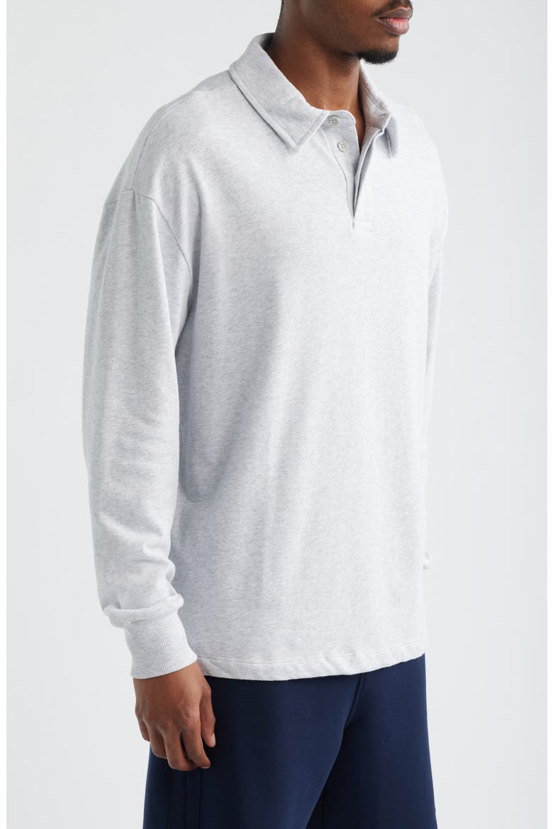 Polo Sweatshirt, Alternate, color, GREY MELANGE