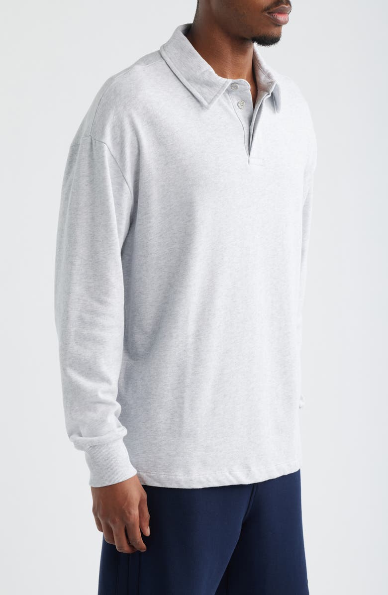 Brooklyn Industries Polo Sweatshirt, Alternate, color, Grey Melange