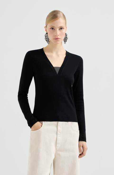 Ribbed jersey T-shirt