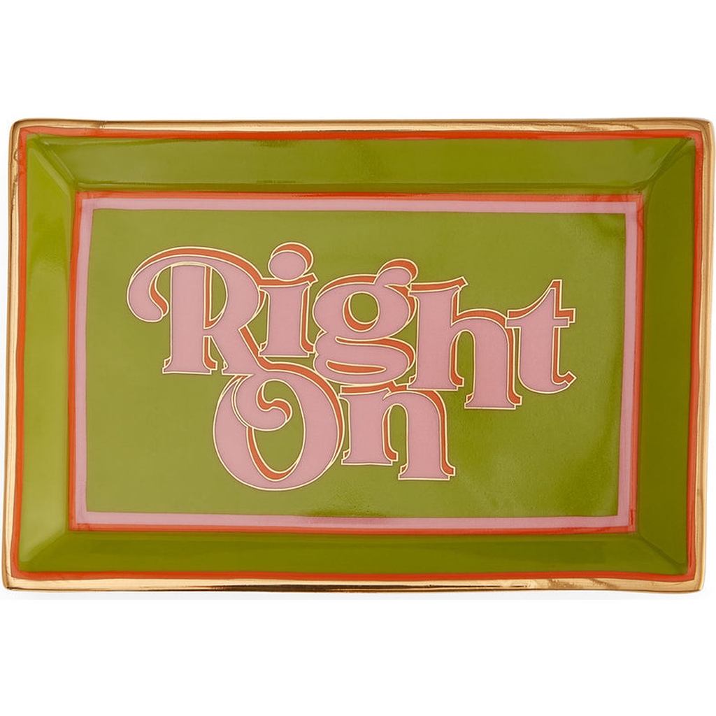 Jonathan Adler Right On Rectangletray In Multi