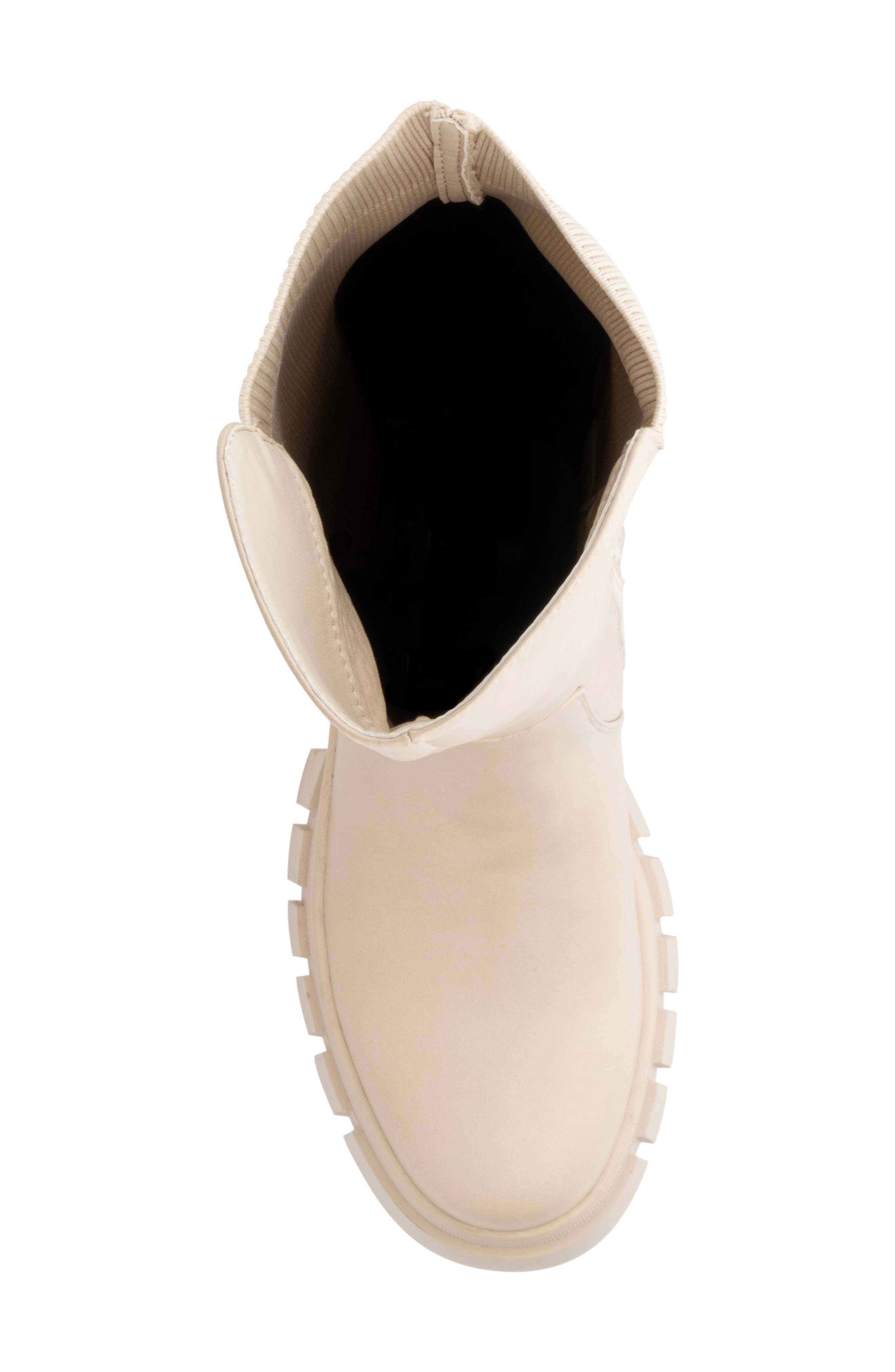 NEW YORK AND COMPANY Sara Lug Sole Boot, Alternate, color, Bone