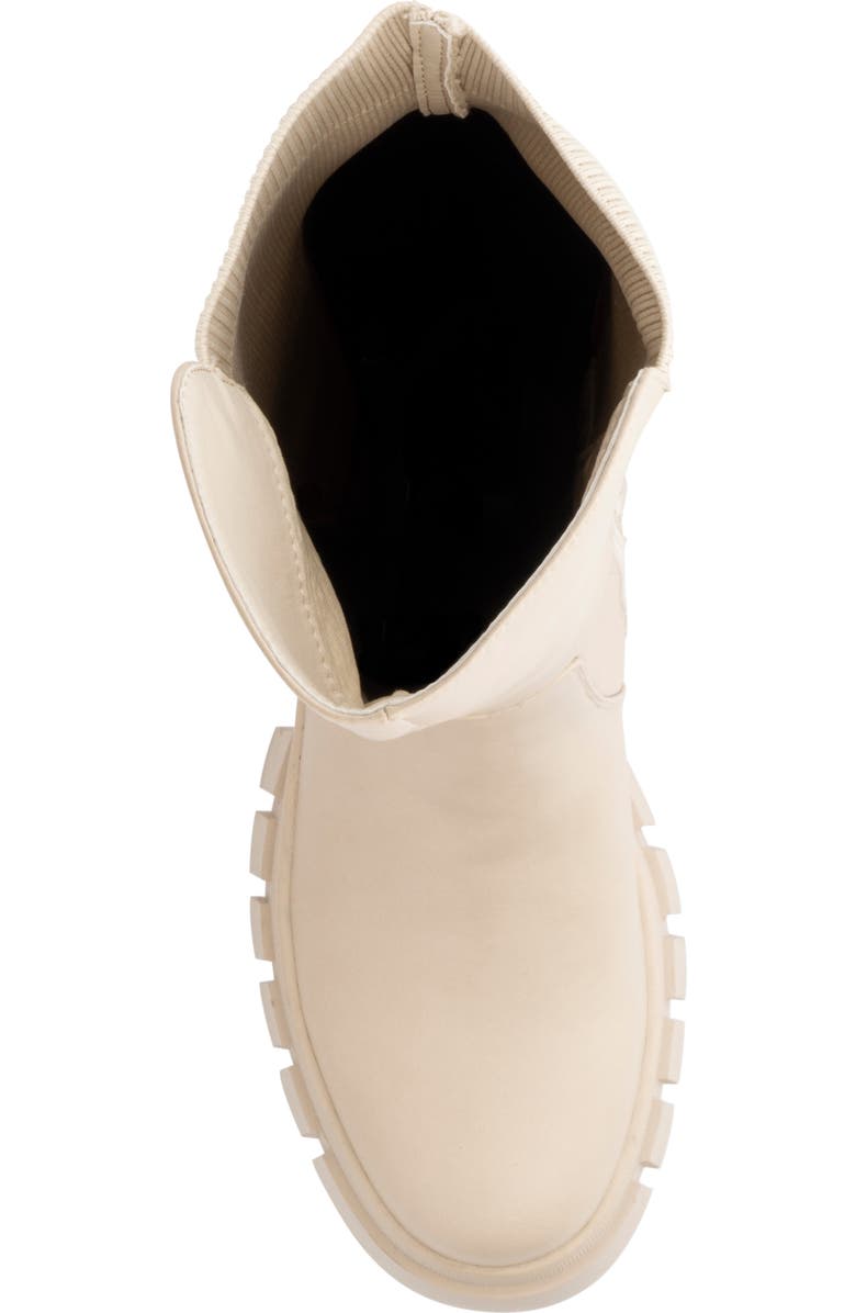 NEW YORK AND COMPANY Sara Lug Sole Boot, Alternate, color, Bone