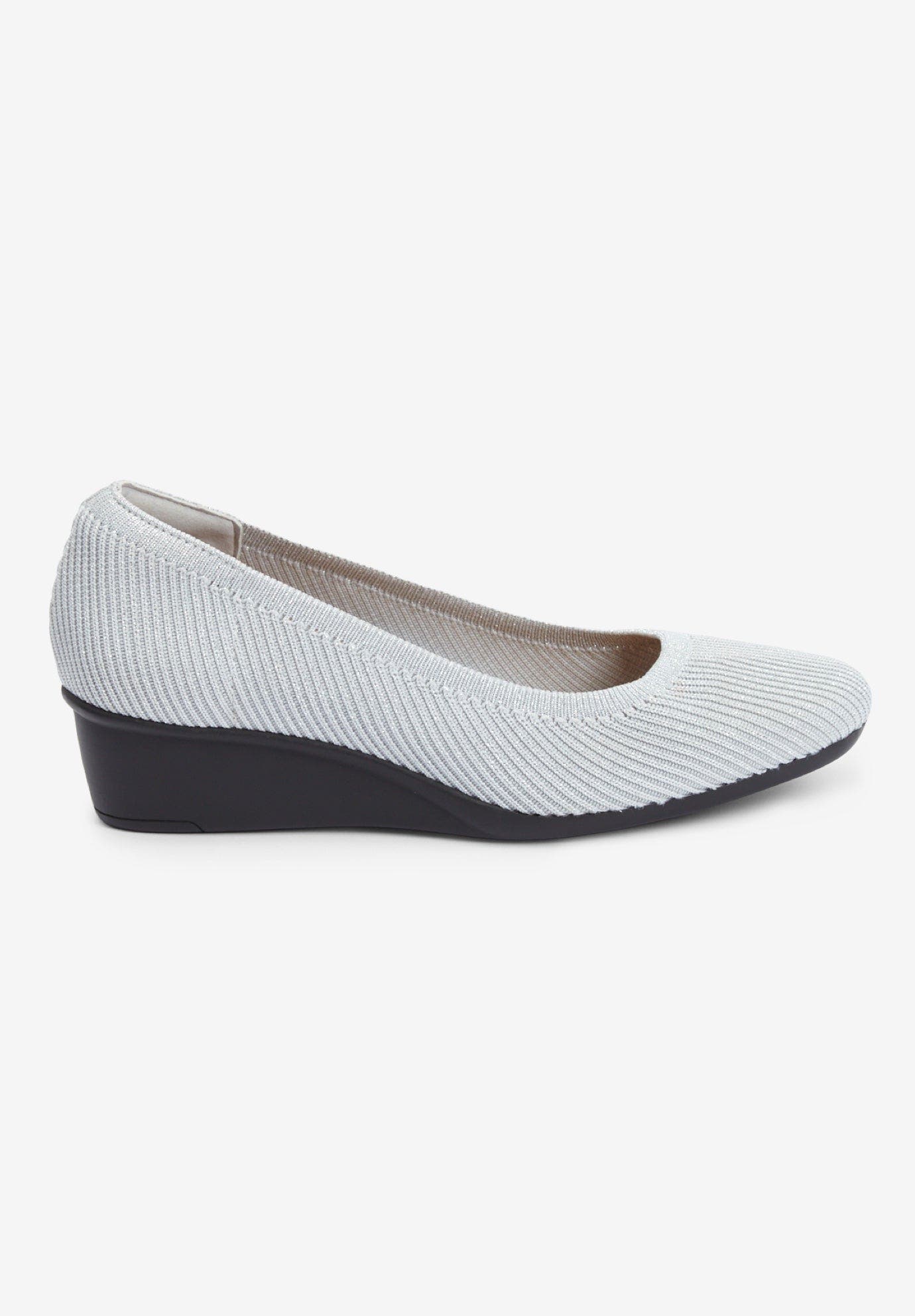 The Rowen Slip On Pump, Alternate, color, SILVER METALLIC