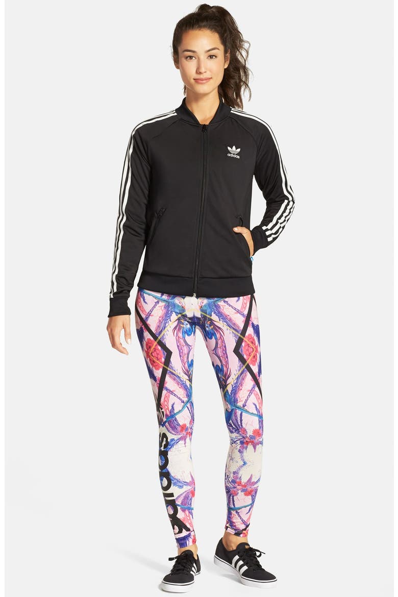 Originals 'Superstar' 3-Stripes Track Jacket, Alternate, color, BLACK
