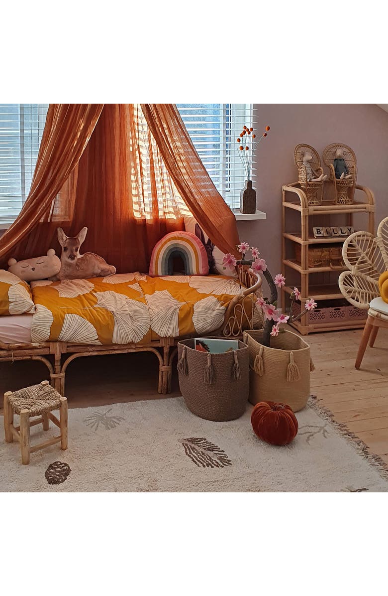 Lorena Canals Basket Woody, Alternate, color, Dk Honey, Lt Honey