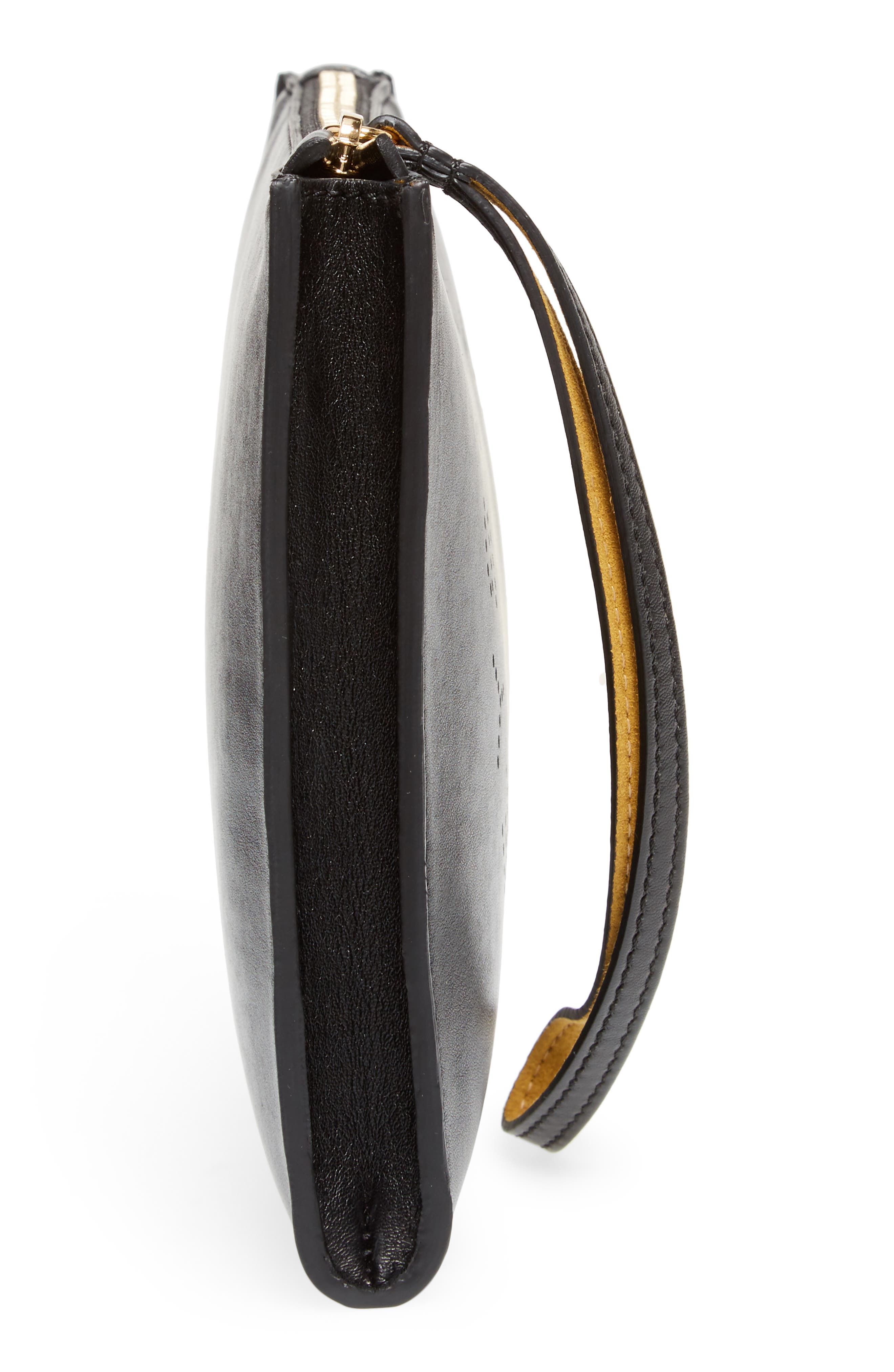 Stella McCartney Alter Faux Nappa Leather Wristlet Clutch, Alternate, color, 