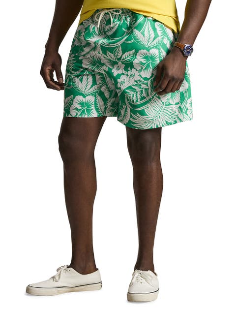 Big & Tall Floral Swim Trunks