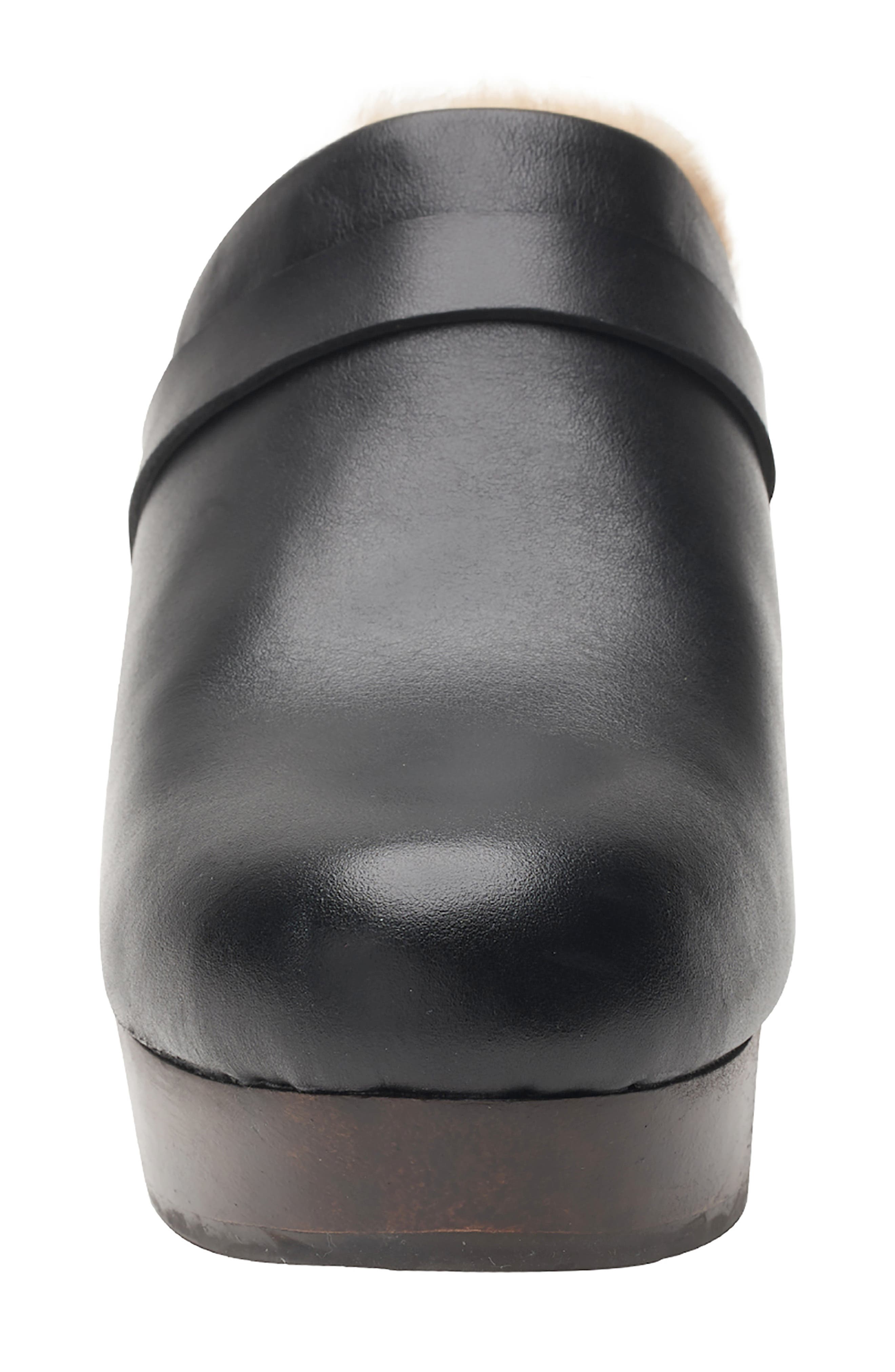 André Assous Sofi Faux Shearling Lined Water Resistant Clog, Alternate, color, 