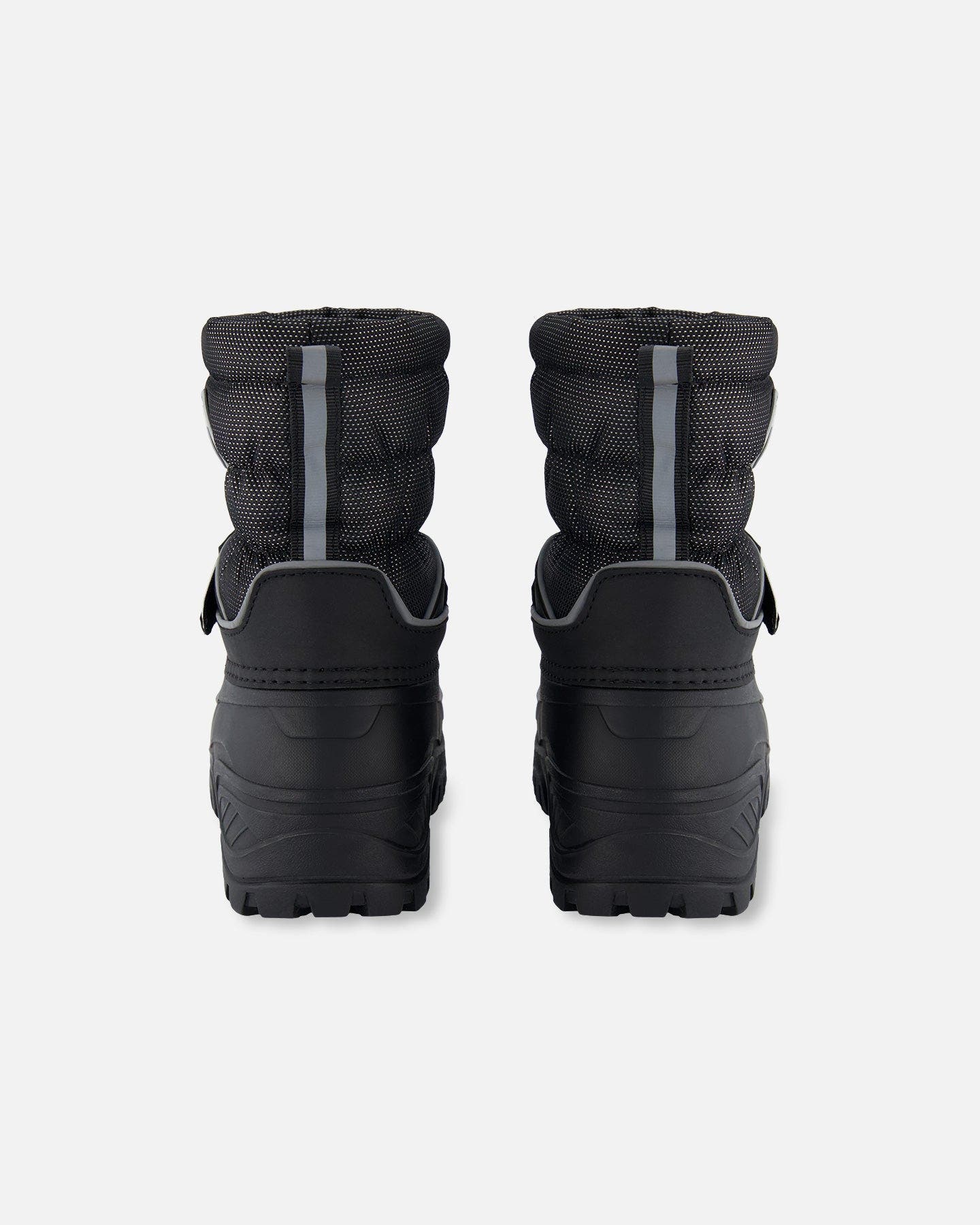 Deux par Deux Kids Gender Inclusive Winter Boots Solid, Alternate, color, Black