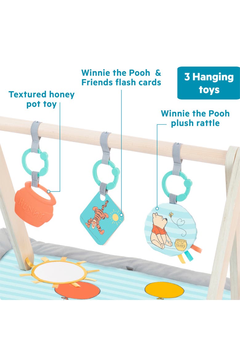 Disney Baby WINNIE THE POOH Once Upon a Tummy Time Activity Gym, Alternate, color, MULTICOLORED