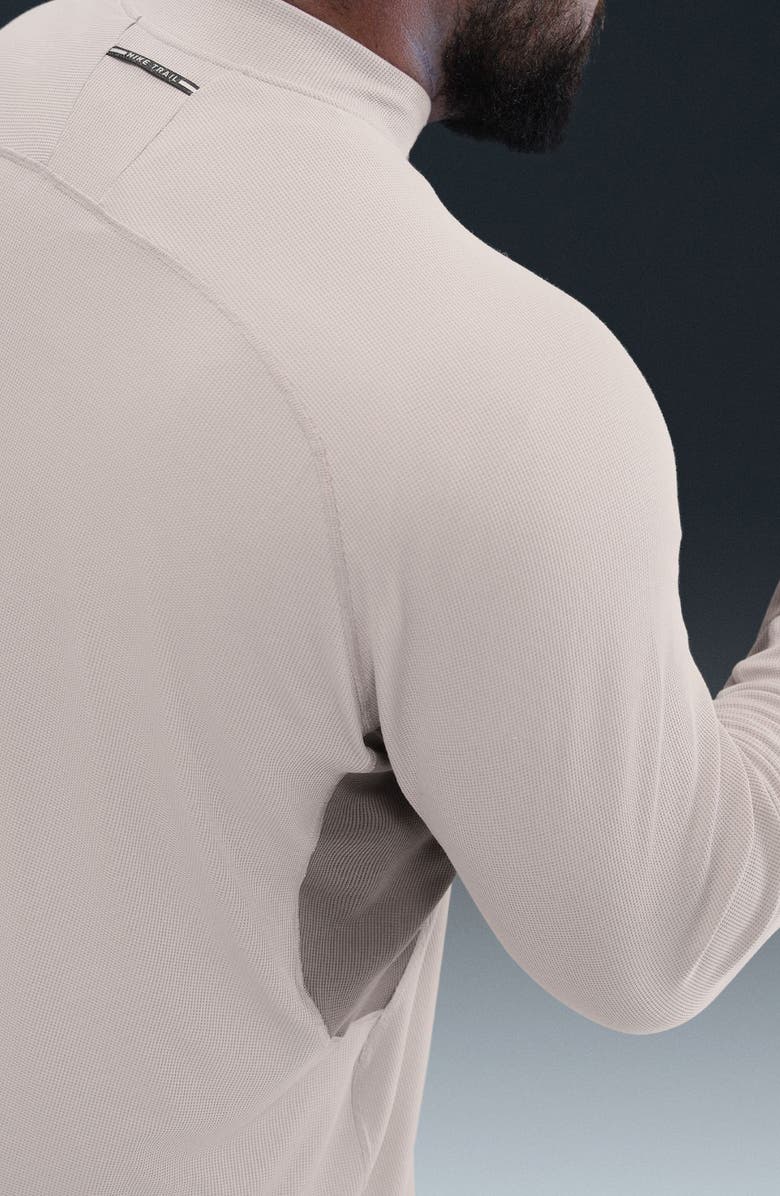 Nike Dri-FIT Half Zip Midlayer Trail Top, Alternate, color, College Grey/Cave Stone/Black