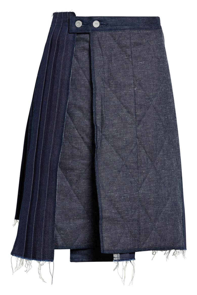 Remake Denim Mark XXI Skirt, Main, color, INDIGO