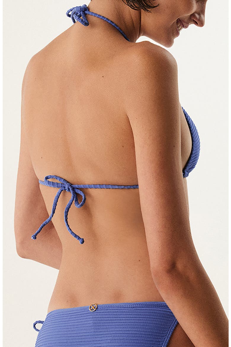 Triangle Bikini Top, Alternate, color, BLUE
