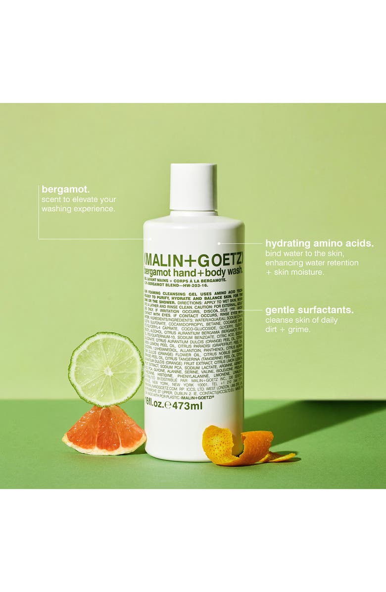 MALIN+GOETZ Bergamot Hand & Body Wash Refill, Alternate, color, 