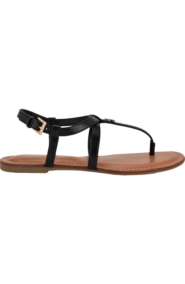 Tommy Hilfiger Lohian T-Strap Sandal, Alternate, color, Black