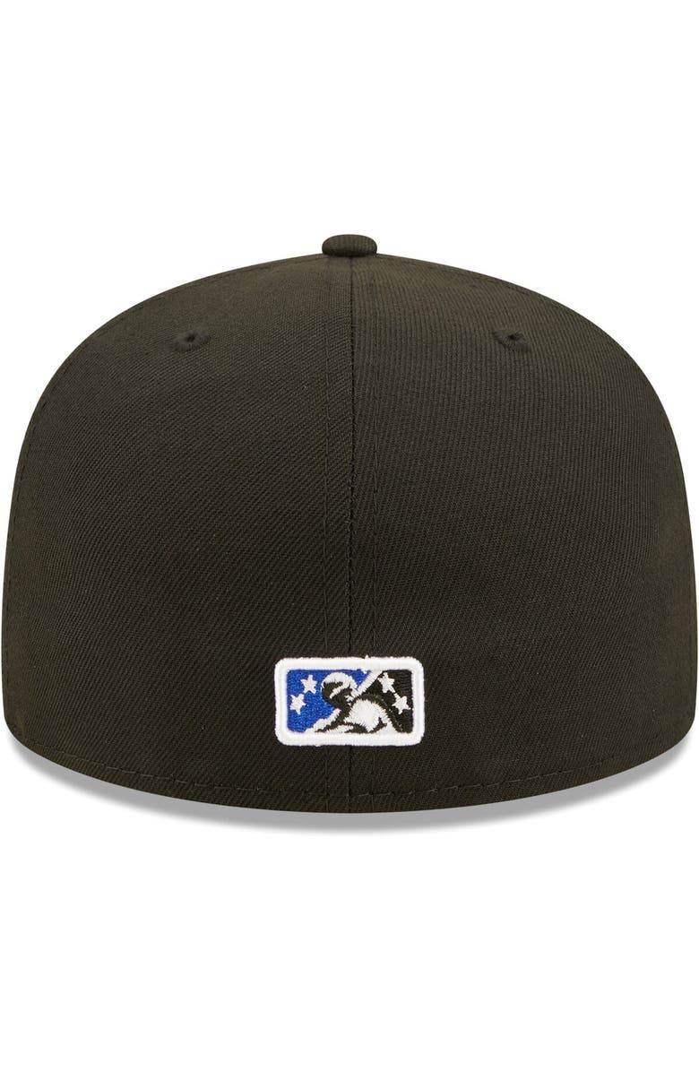 New Era Men's New Era Black Quad Cities River Bandits Authentic Collection Team Alternate 59FIFTY Fitted Hat, Alternate, color, 