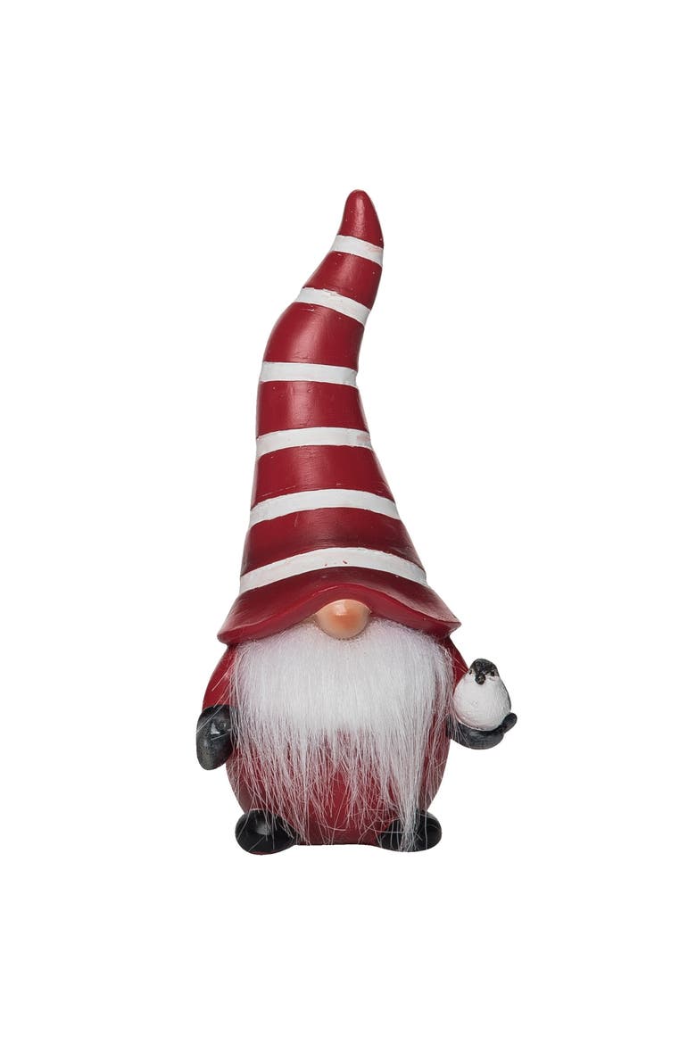 Multicolored Christmas White Striped Gnome Decor, Main, color, Multicolored