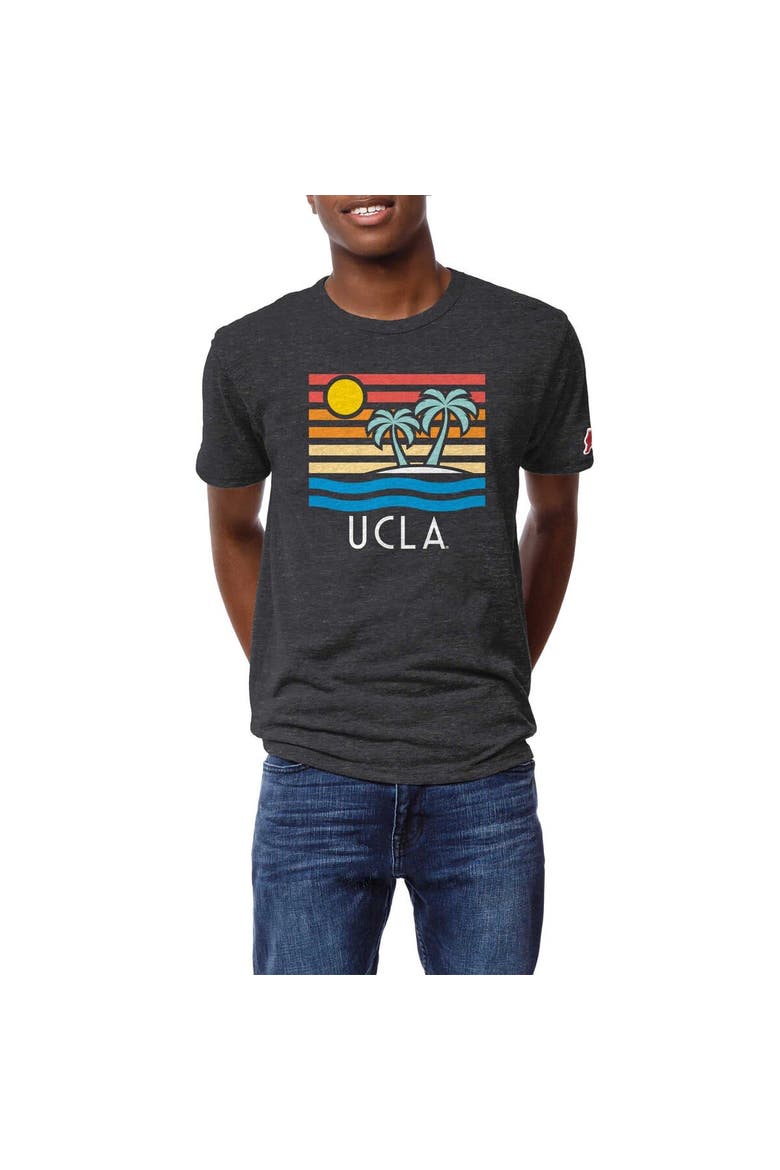 Men's League Collegiate Wear Heather Charcoal UCLA Bruins Hyper Local Victory Falls Tri-Blend T-Shirt, Alternate, color, Heather Charcoal