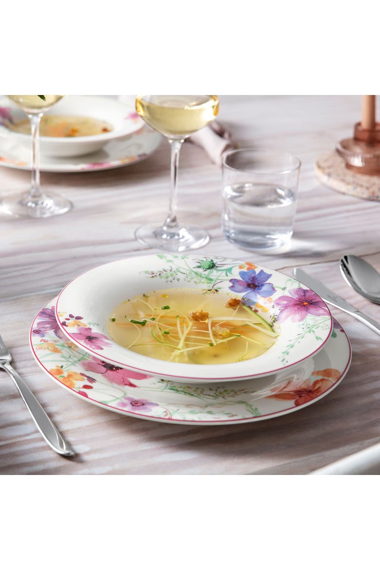 Mariefleur Basic Rim Soup, Alternate, color, White