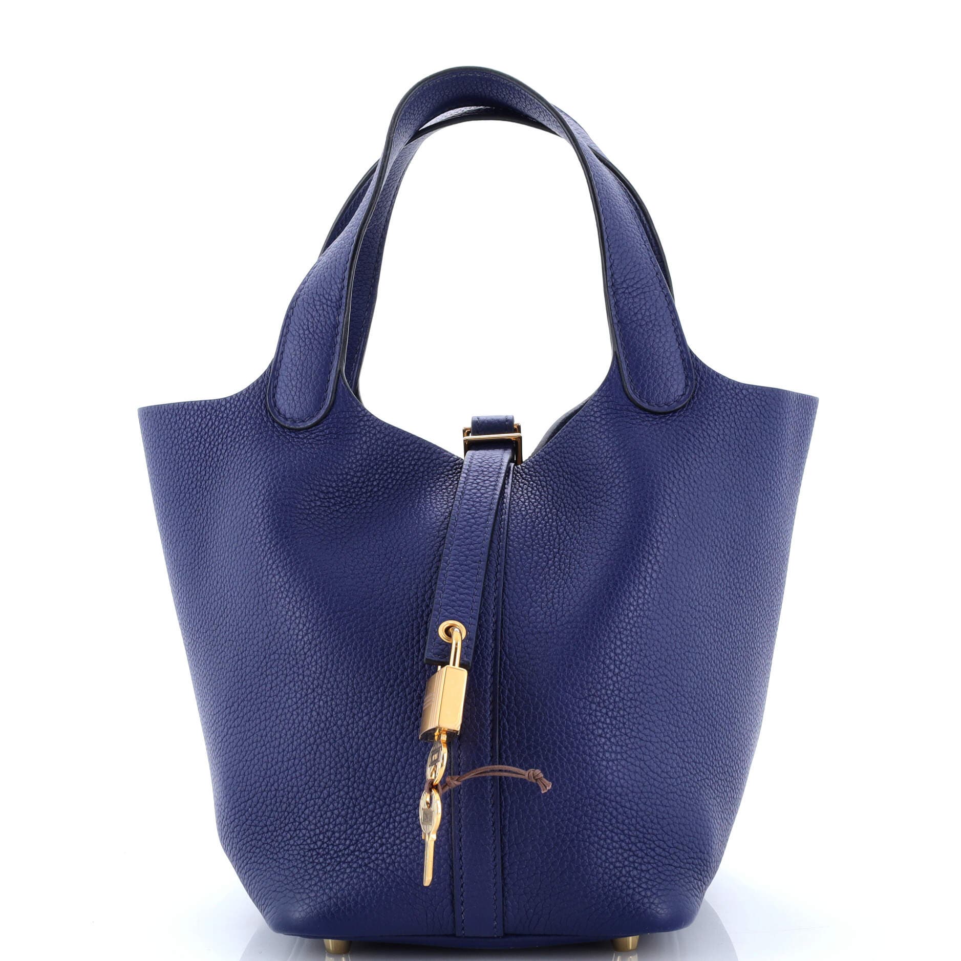 Pre-Owned Hermes Picotin Lock Bag Maurice PM, Main, color, Bleu Saphir