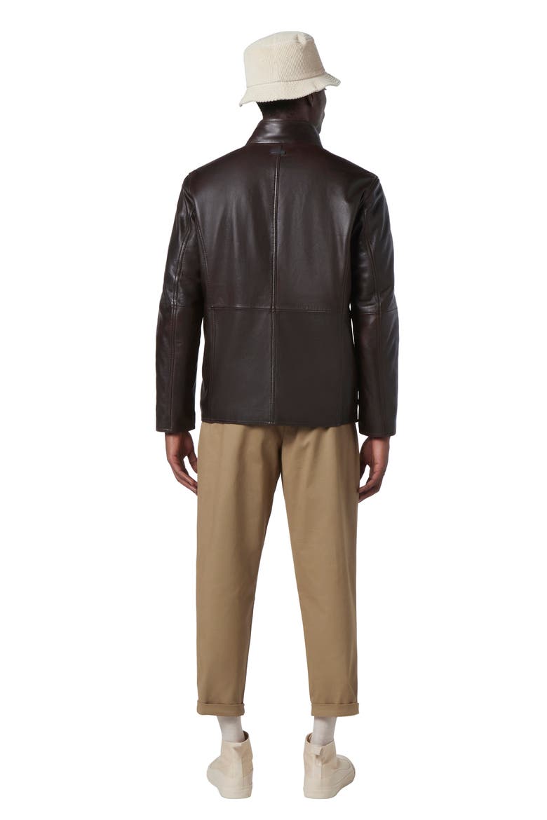 Wollman Leather Jacket, Alternate, color, HICKORY