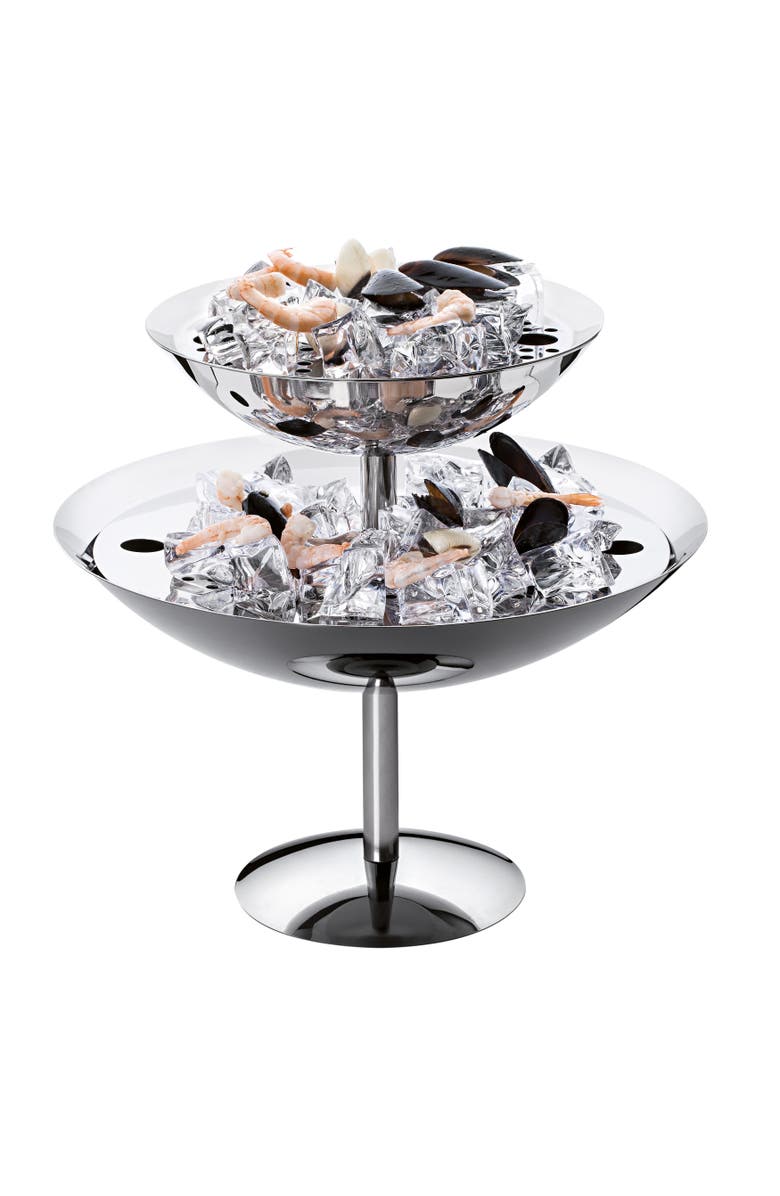 Mepra Bretone Round Seafood Stand, Main, color, Silver