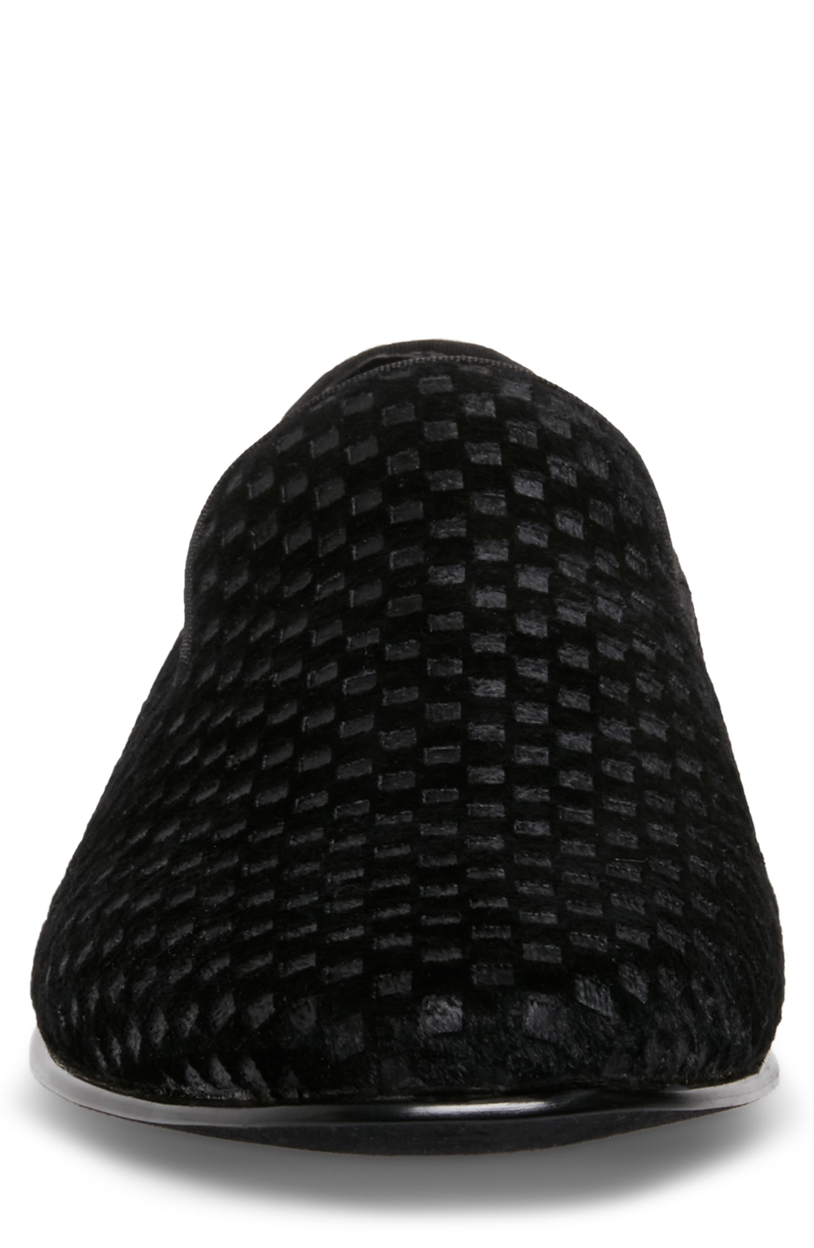 Steve Madden Lifted Smoking Slipper, Alternate, color, Black Vel