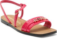 KARL LAGERFELD PARIS Miram Flat Strappy Sandal