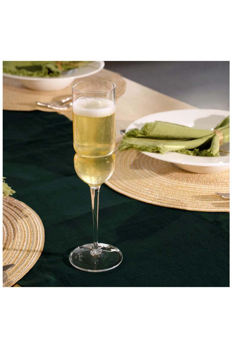 Grandioso Set of 6 Prosecco/Sparkling Wine Glasses, Alternate, color, CLEAR