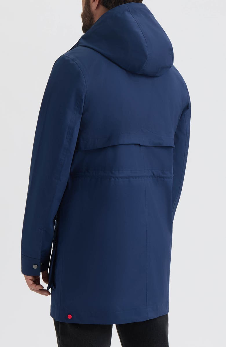 Hunter Downing Hooded Rain Jacket, Alternate, color, Naval Academy