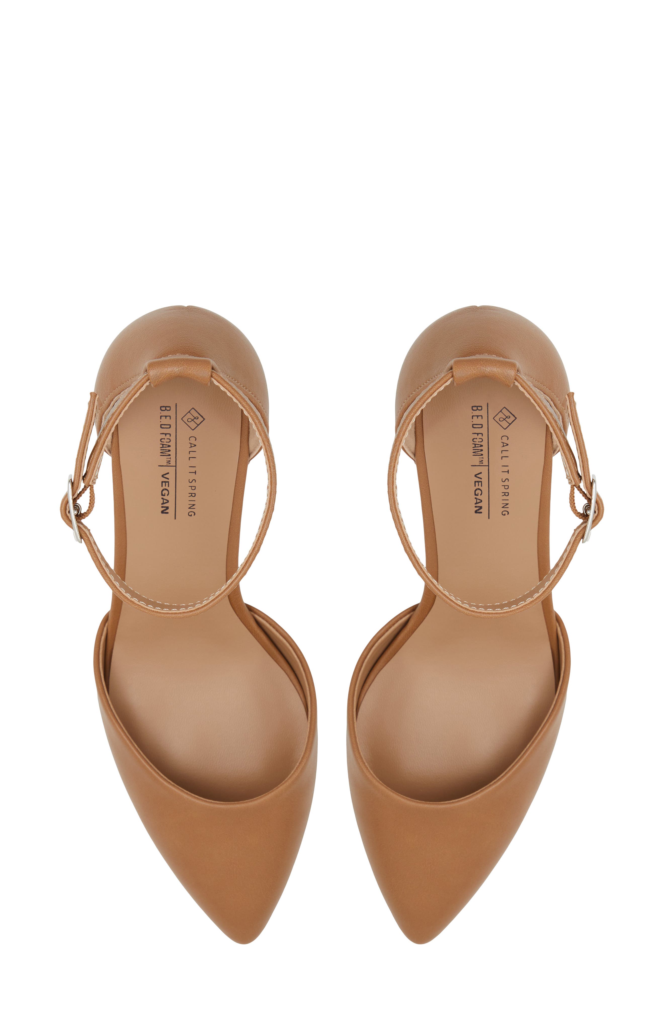 Daliaa Faux Leather Pump, Alternate, color, COGNAC