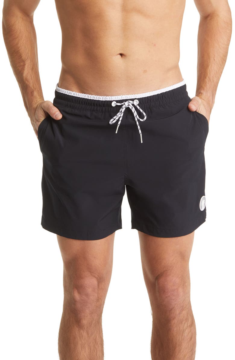 Chubbies Solid Swim Trunks, Main, color, The Capes