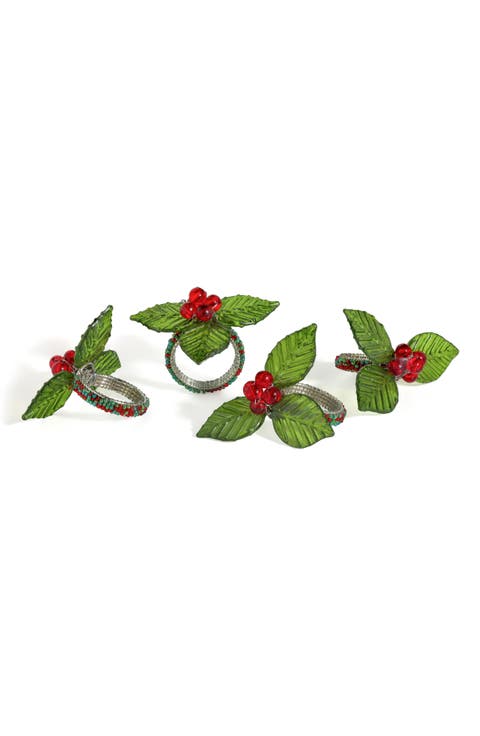 Natures Harmony Set of 4 Napkin Rings