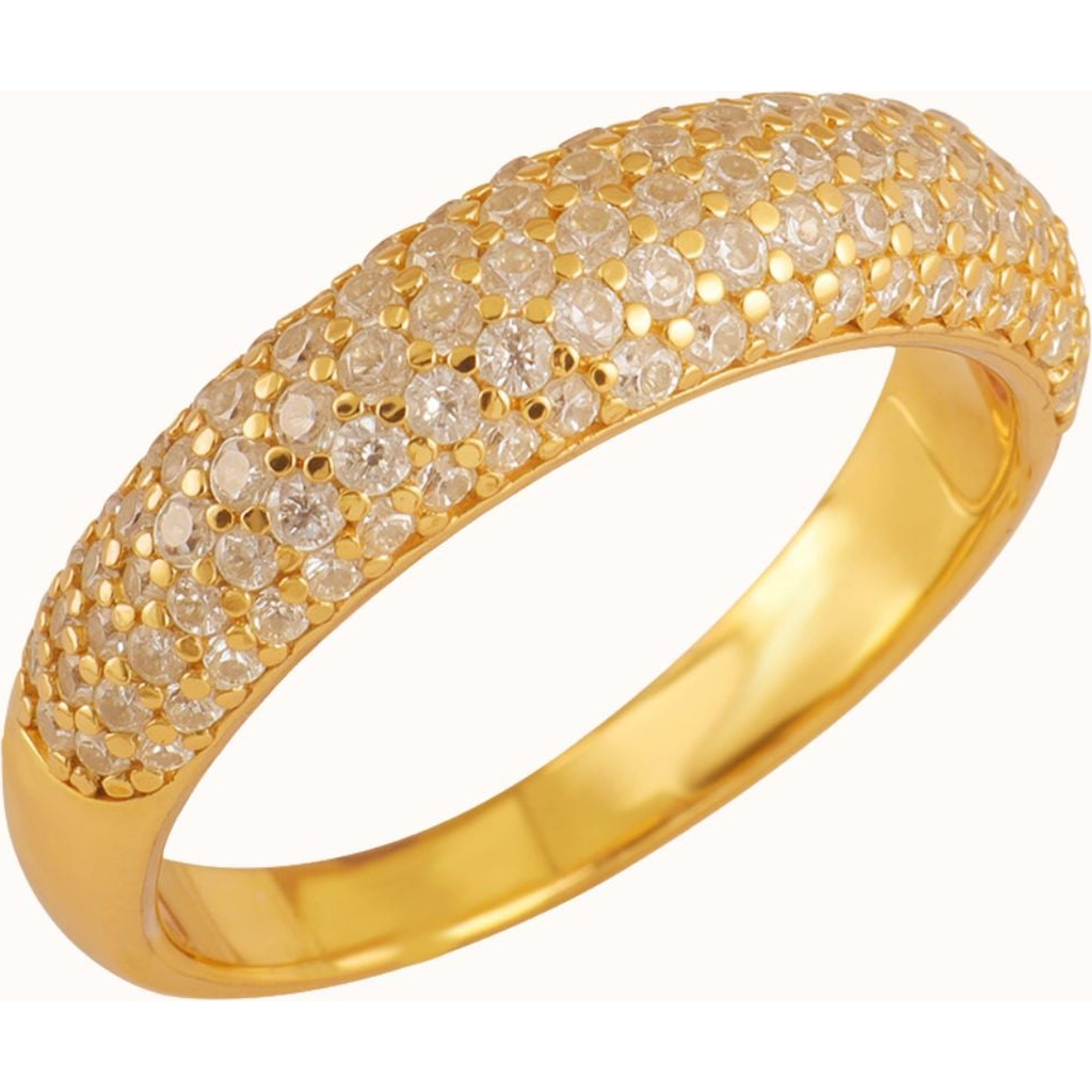 Joiana Jewelry Tate Pave Pinky Ring In Gold