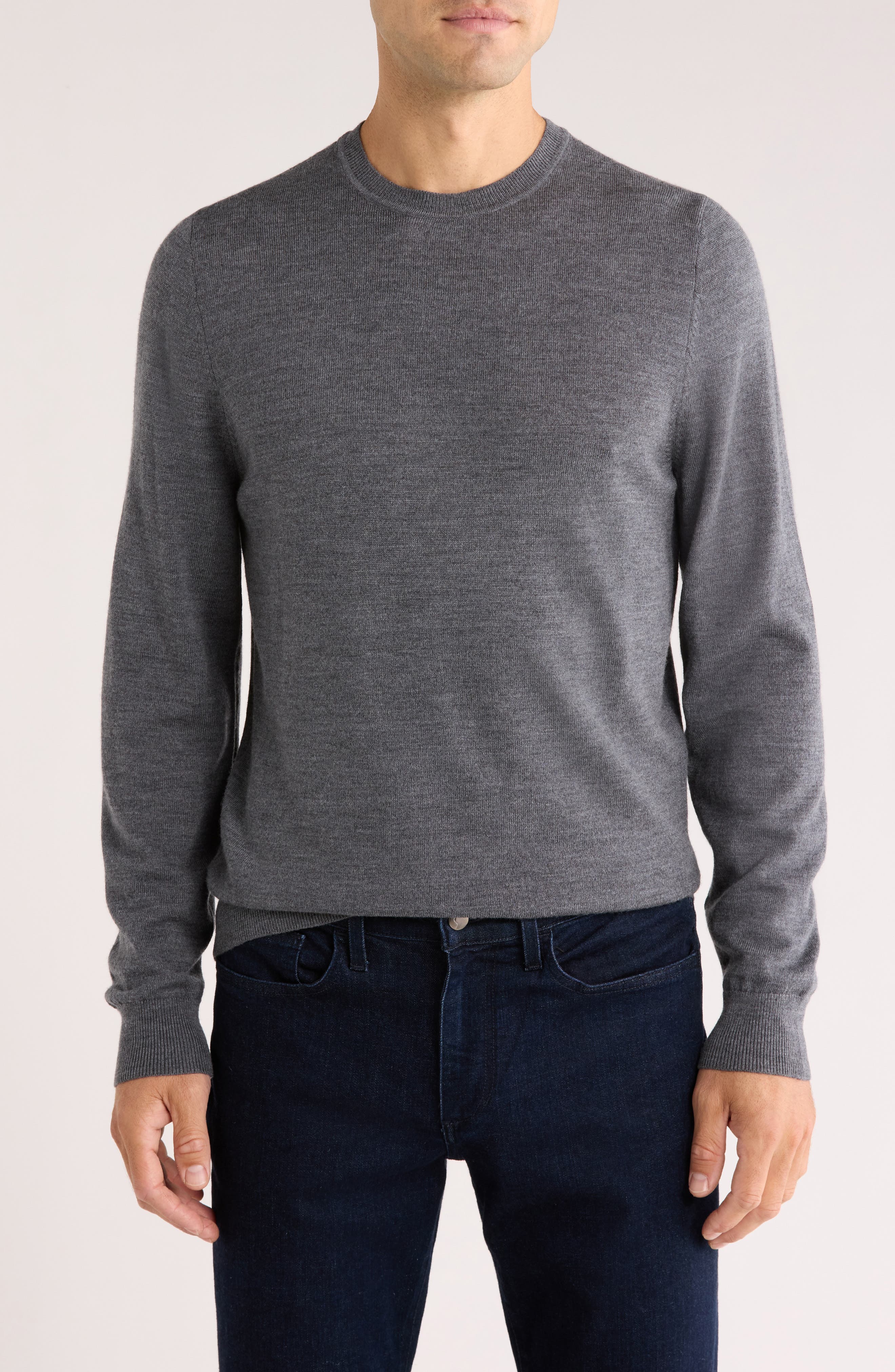 Nordstrom Washable Merino Wool Crewneck Sweater