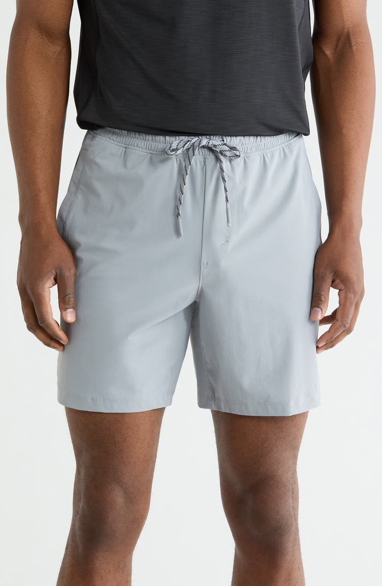 90 DEGREE BY REFLEX Warp Vortex 7-Inch Shorts, Main, color, Weathervane