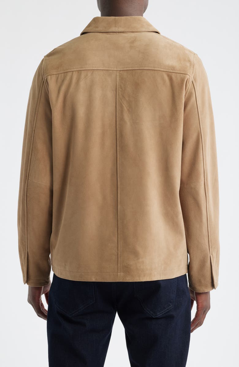 Nordstrom Suede Jacket, Alternate, color, Tan Greige