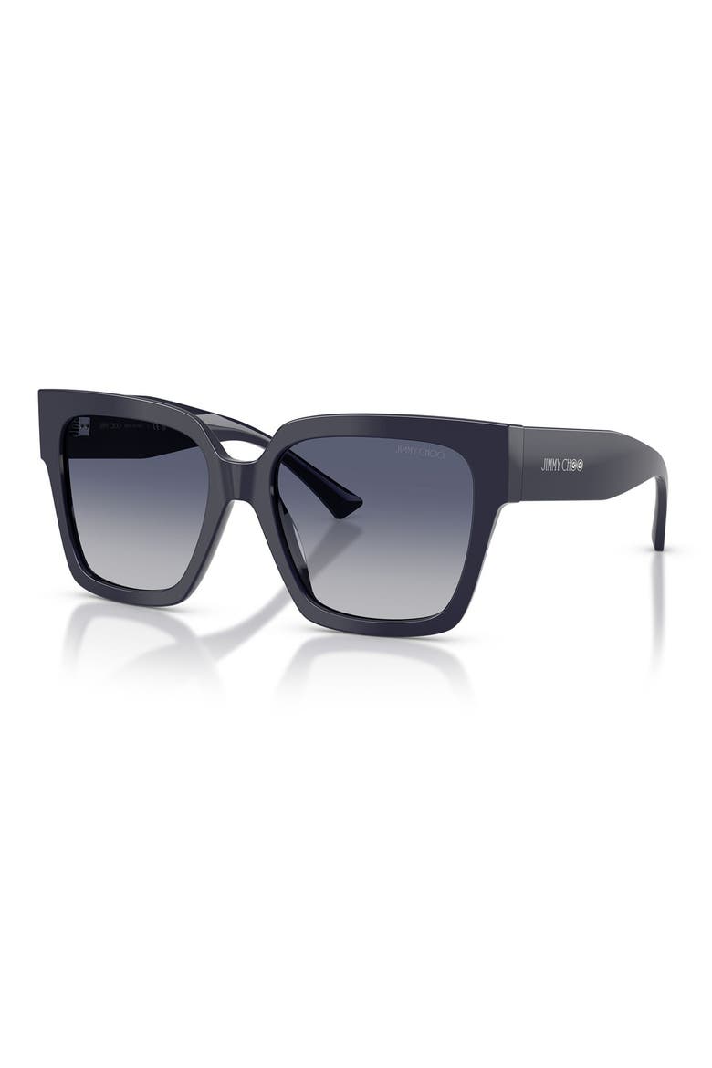 54mm Gradient Square Sunglasses, Alternate, color, NAVY / GREY GRADIENT BLUE