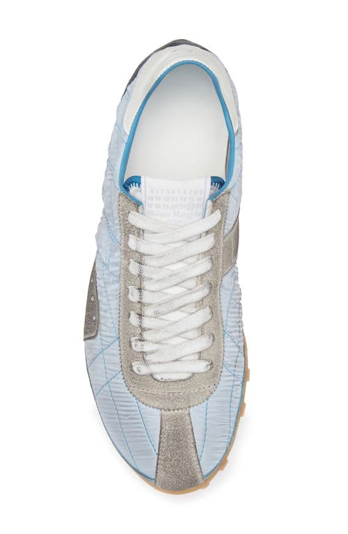 Maison Margiela Sprinter Leather And Brushed Suede-trimmed Shell Sneakers In Multi