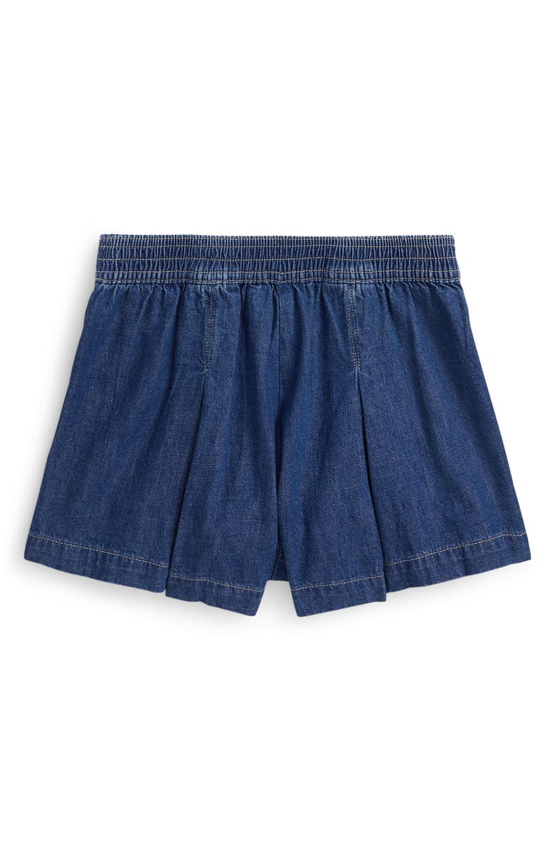 Ralph Lauren Kids' Pleated Denim Wrap Skort, Alternate, color, 