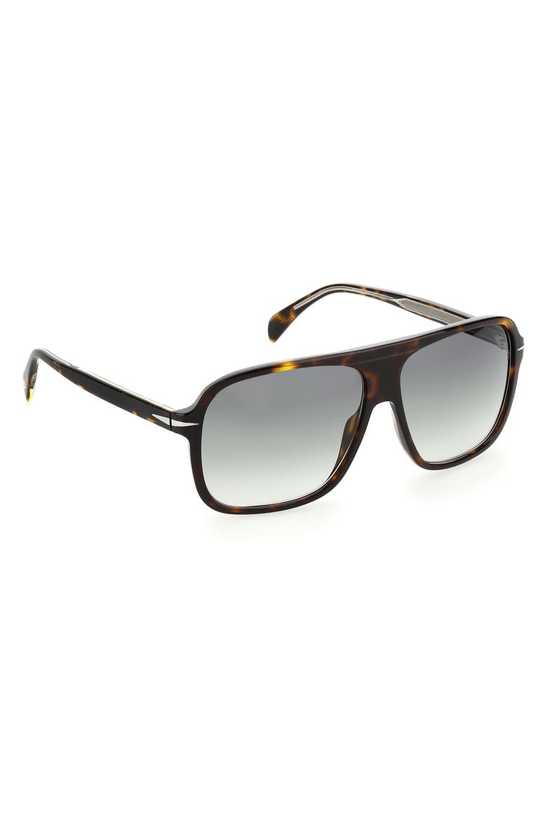 David Beckham Eyewear 60mm Rectangle Flat Brow Bar Sunglasses, Alternate, color, 