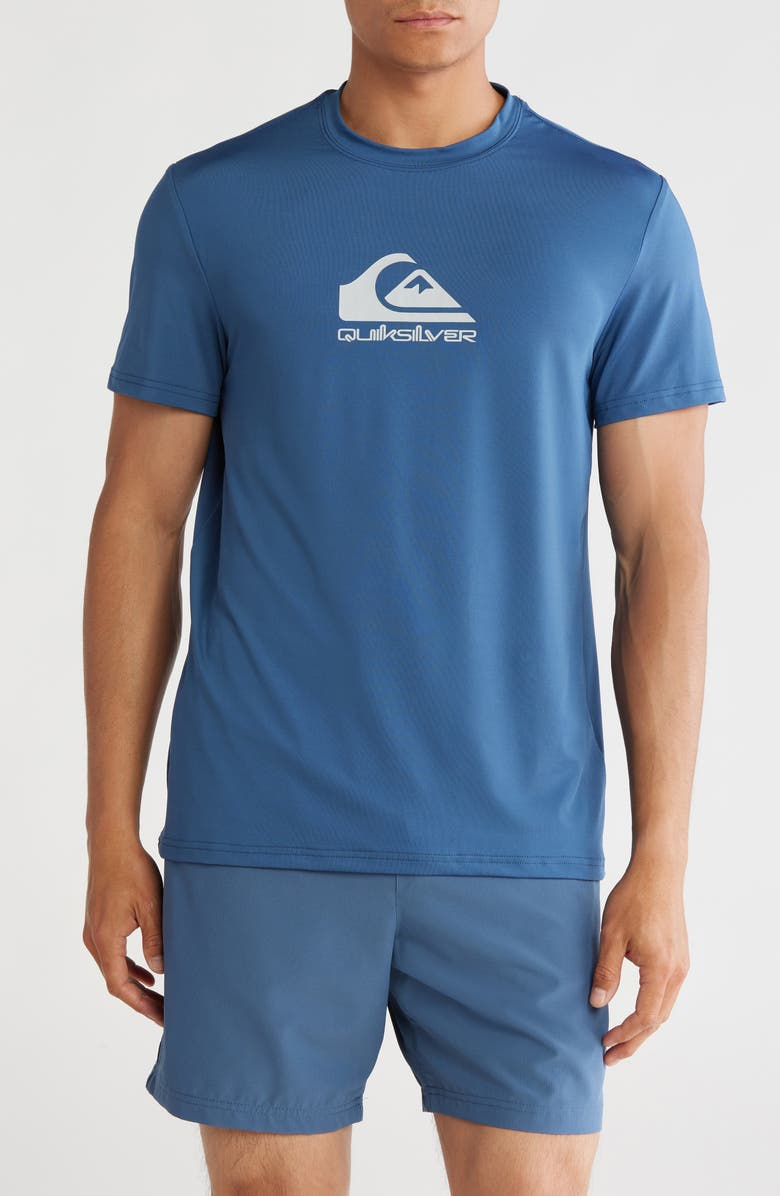 Quiksilver Logo Graphic UPF 50+ T-Shirt, Main, color, Ensign Blue