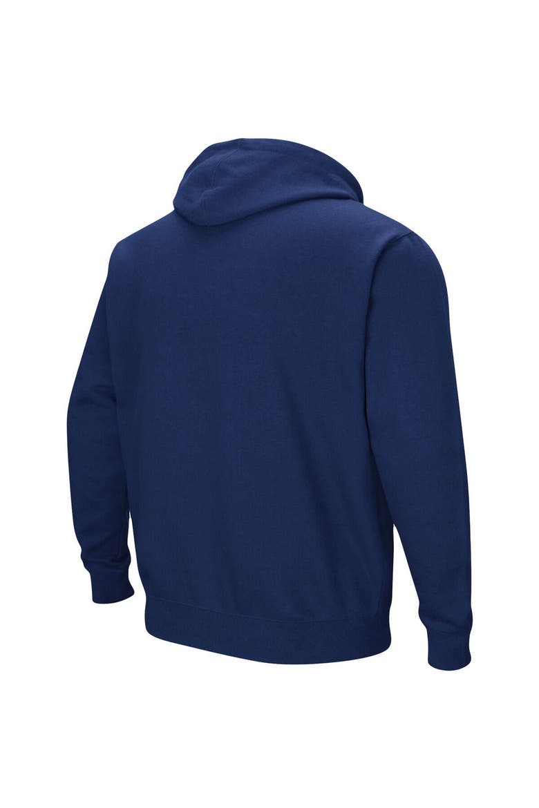 Men's Colosseum Navy Michigan Wolverines Big & Tall Arch & Logo 2.0 Pullover Hoodie, Alternate, color, Navy