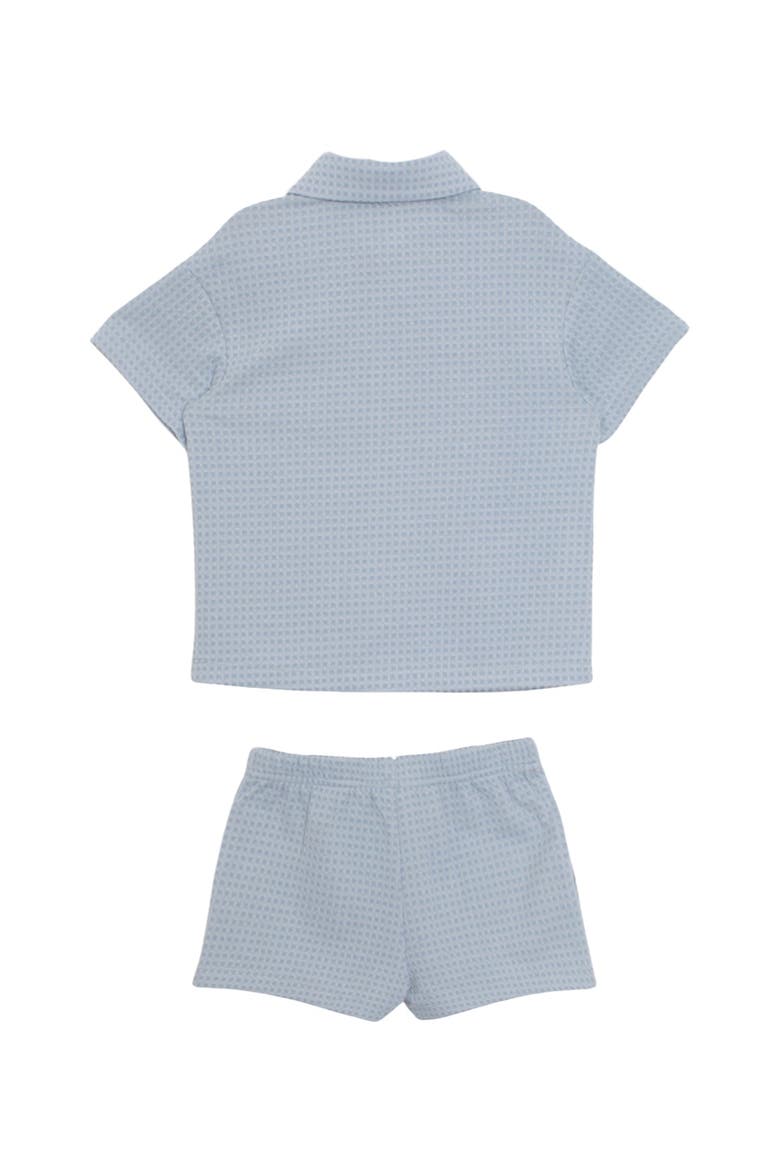 Rowland Short Sleeve Two Piece Set, Alternate, color, Blue