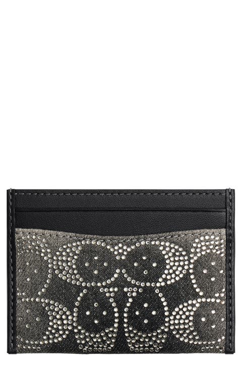 Essential Crystal Signature Denim Card Case