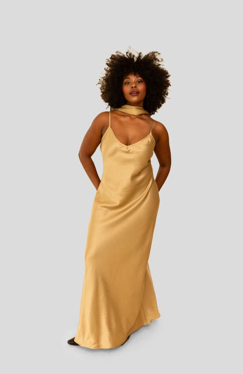 Whimsy + Row Bonnie Dress In Gold